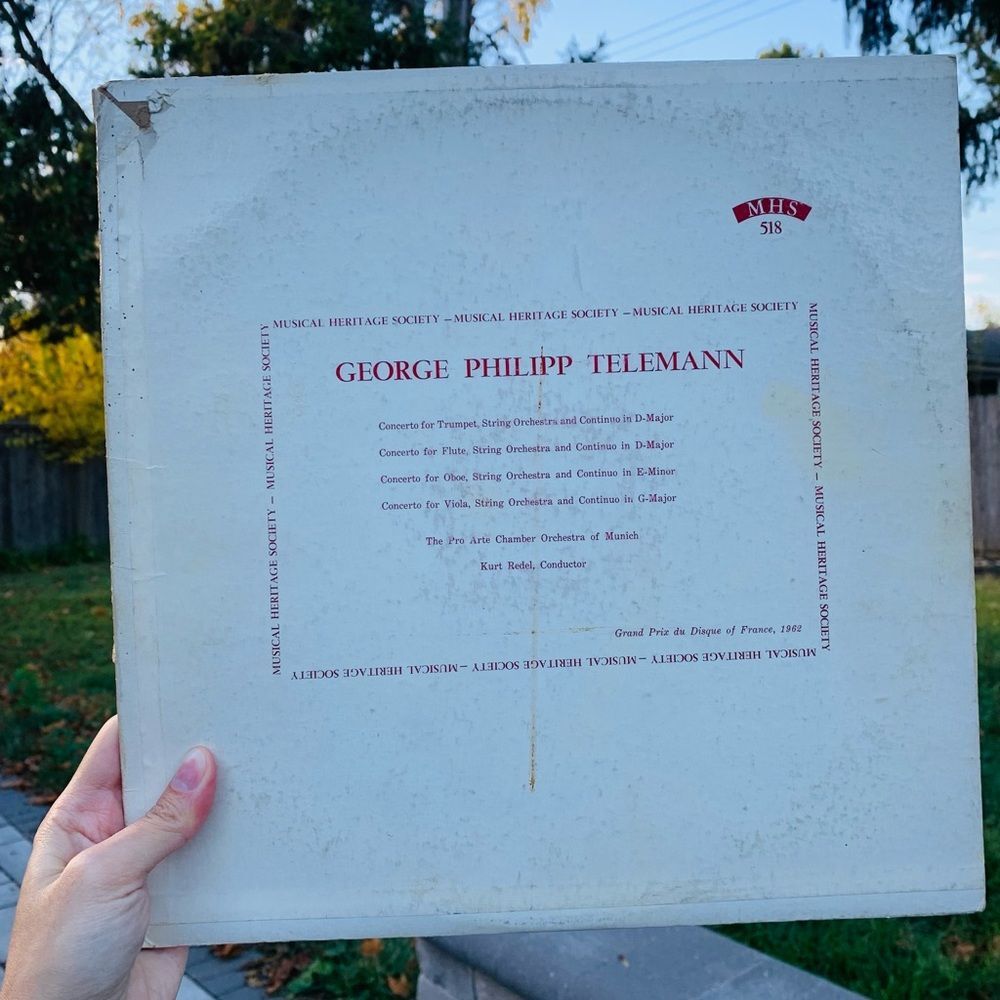 George Philipp Telemann - Vintage Vinyl Record